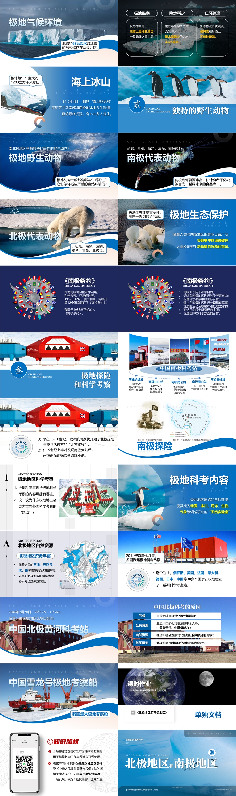 【2024 新教材】湘教版 初中地理 七(下) 8.5 《北极地区和南极地区》-02.jpg